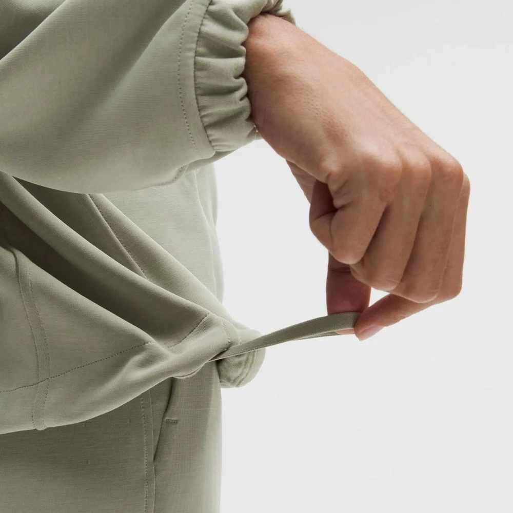 Lululemon Softstreme Half-Zip Hoodie long XS Fog Green NWT - Picture 3 of 6